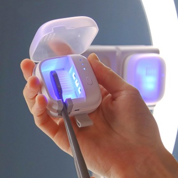 디에이치스타일 온라인 스토어 모락 휴대용 UV 칫솔 살균기 무선 충전식 1인용 EDT-TL-35