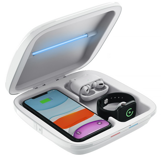 디에이치스타일 온라인 스토어 멀티 살균소독 무선충전기 아이폰 애플워치 에어팟 EDT-TL-44